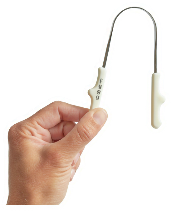 All-Ages Stainless Steel Tongue Scraper with Travel Pouch