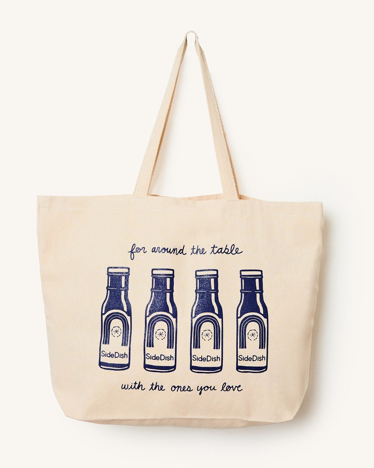 "For Around The Table" Canvas Tote