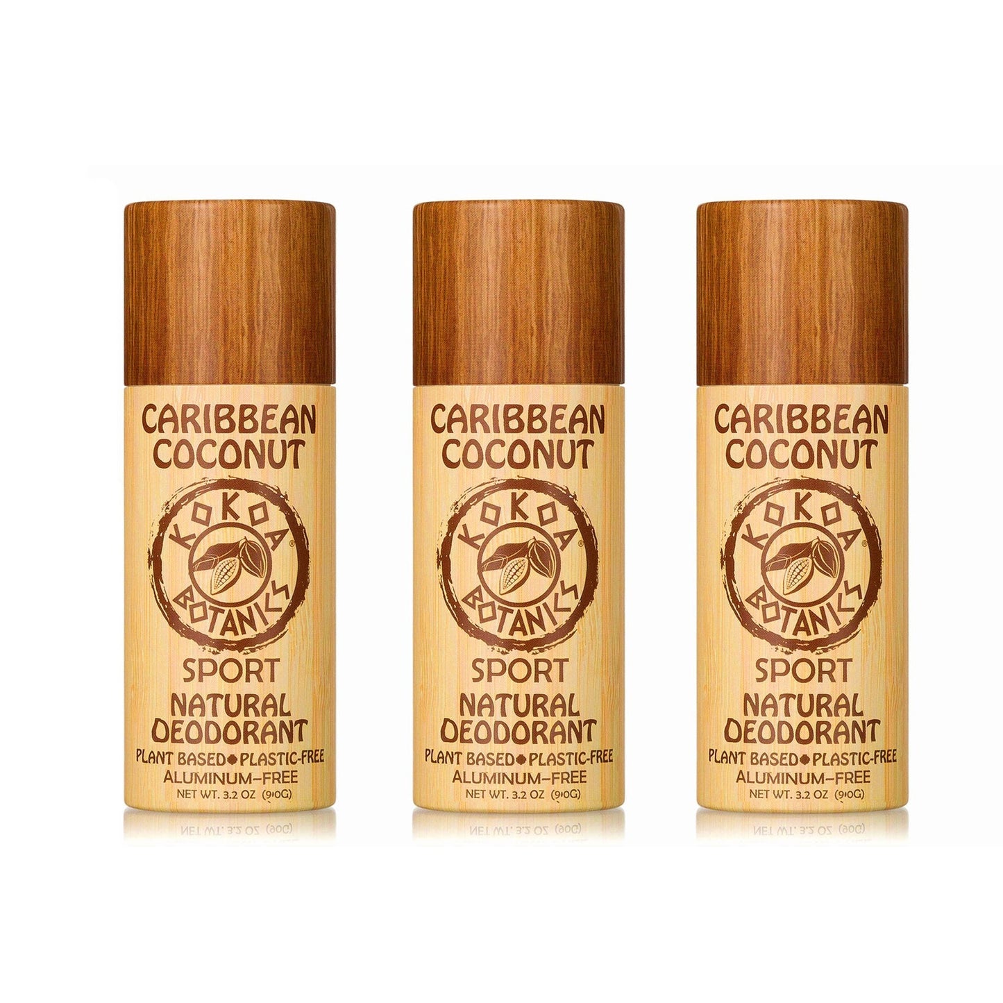 3 Pack Natural Deodorant - Choose Your Variety - Aluminum-Free by kokoabotanics